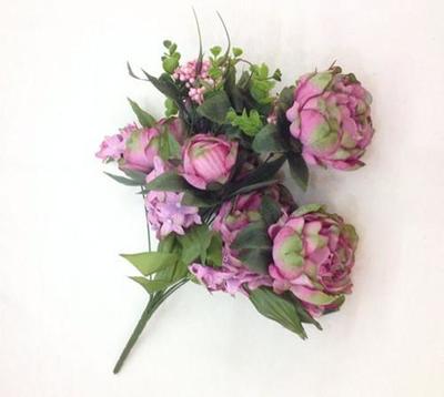 HXY13頭瑞士牡丹仿真花卉 優雅點綴生活，品質家居首選